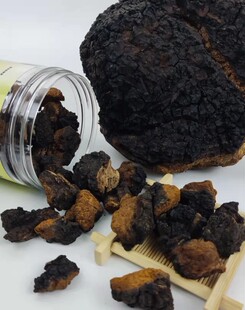 白桦茸黑金高密度颗粒俄罗斯进口野生桦树茸桦褐孔菌养生茶250克