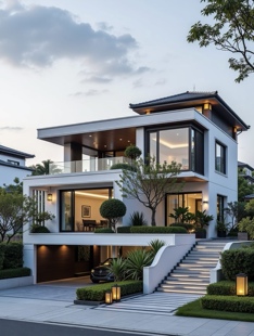 农村自建房别墅图纸中式二层三层半房屋房子盖房设计效果图施工图