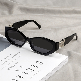 啤酒妹Madison VEUX六角形小框复古墨镜女偏光眼镜 beer虞书欣同款