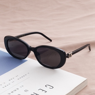 2025新款倪妮蔡文静同款太阳眼镜女墨镜高品质高质感百搭椭圆猫眼