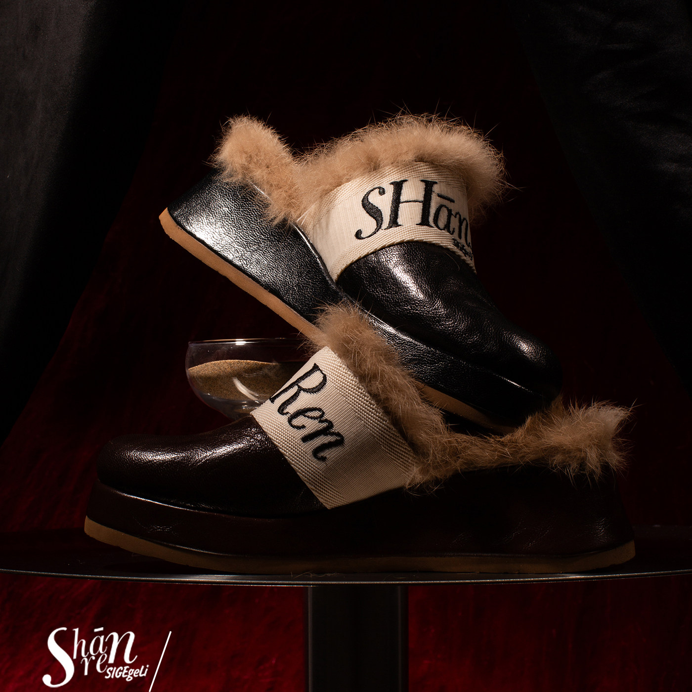 ShānRen 小众款毛毛鞋女拖鞋外穿冬包头松糕厚底半拖鞋高跟女鞋,女鞋,毛毛鞋,淘宝优惠券,粉丝福利购,淘宝优惠卷