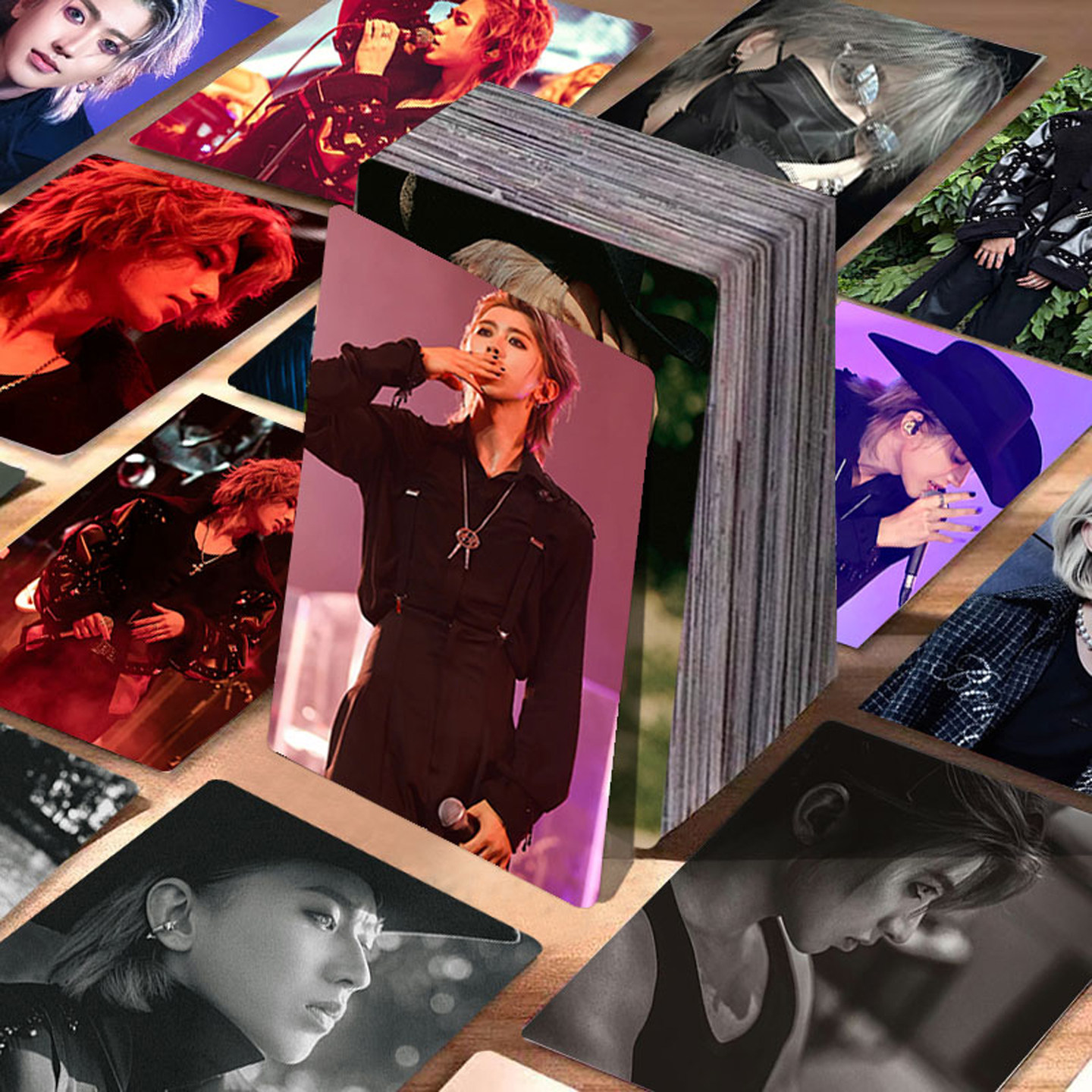 蔡徐坤小卡55张明星周边高清拍立得照片lomo卡新款ins风硬纸卡片