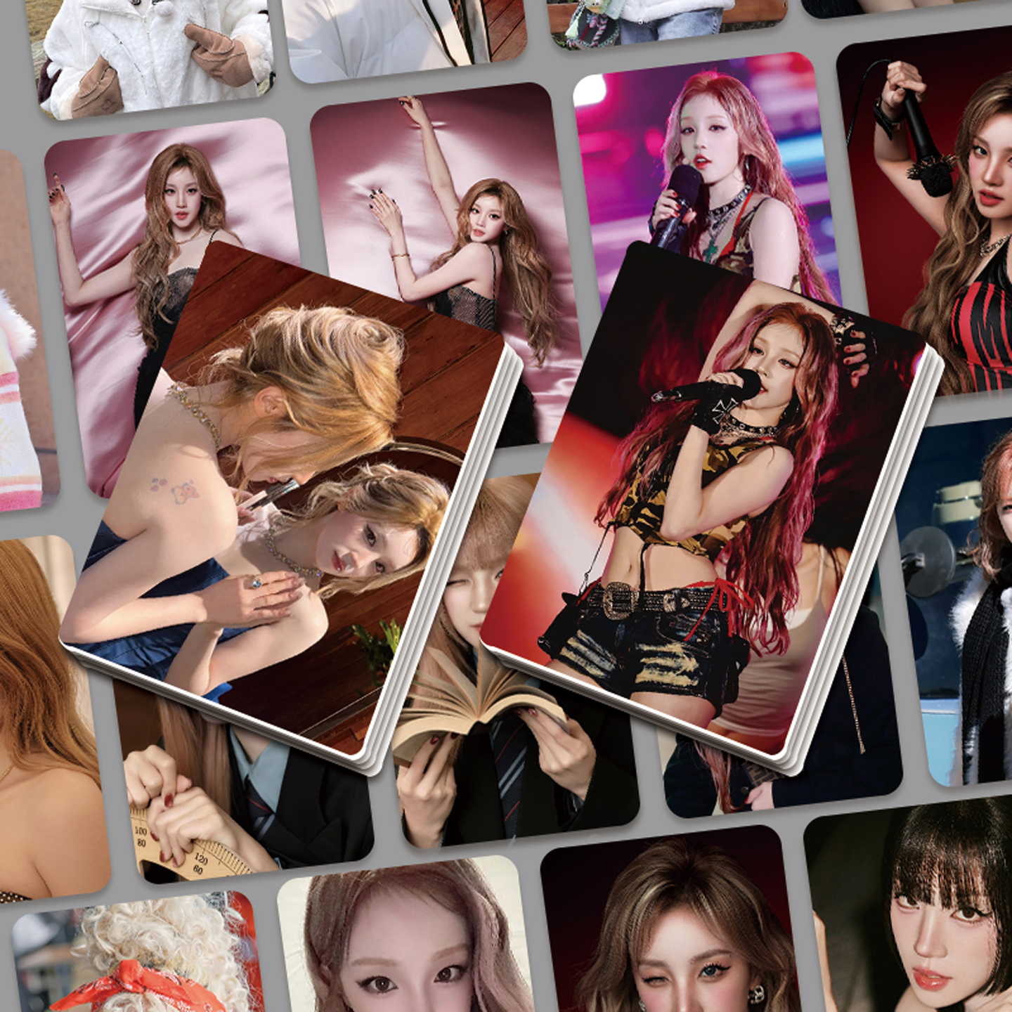 现货宋雨琦明星写真卡片套装55张三寸圆角写真拍立得收藏卡片周边