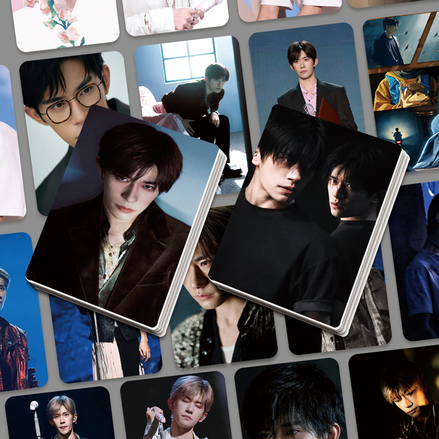 易烊千玺小卡高颜值韩式小卡