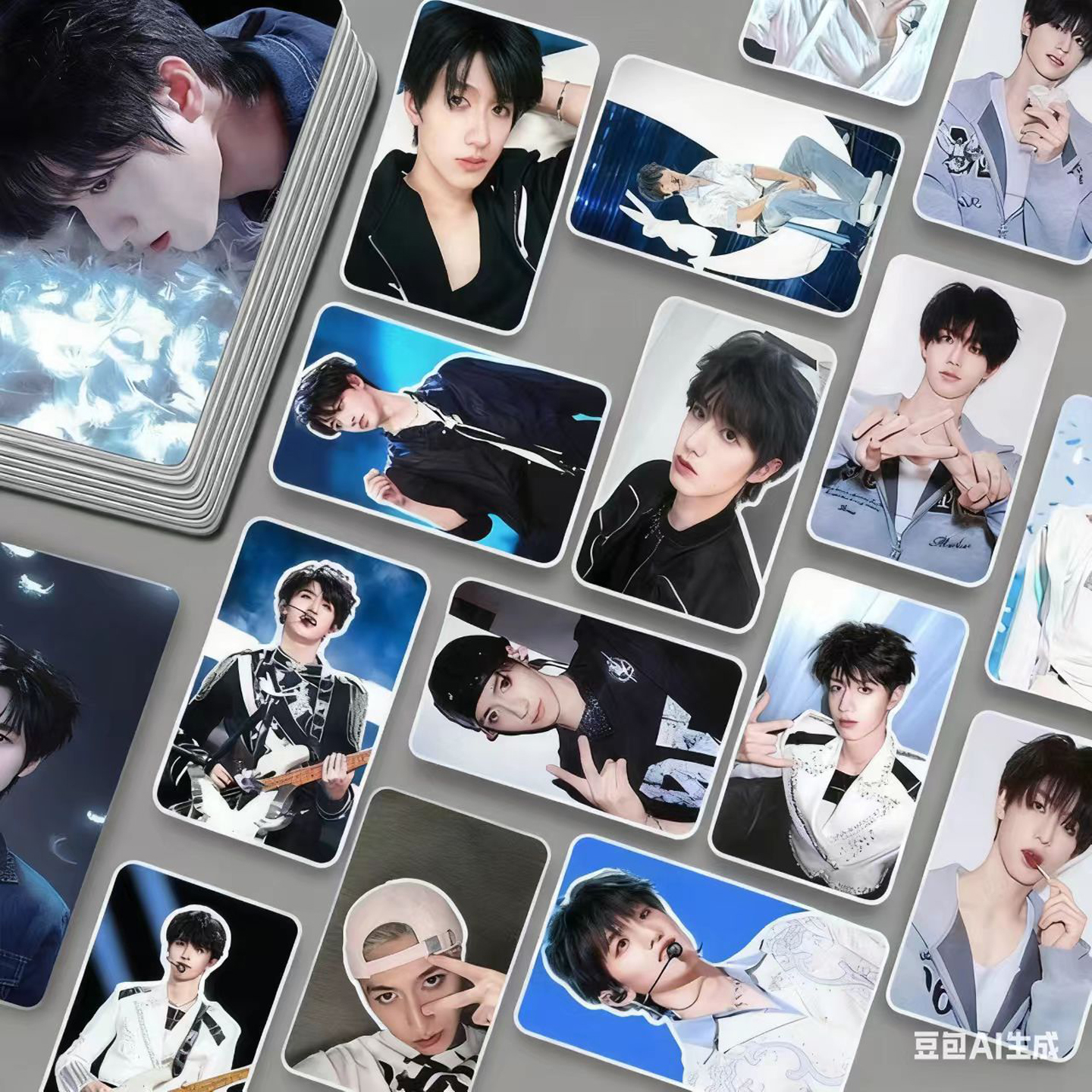 55张朱志鑫小卡新款写真明信片