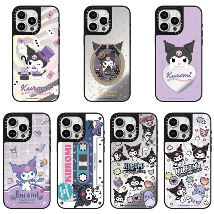 CASE联名三丽鸥库洛米适用17promax手机壳iPhone16pro苹果15plus镜面MagSafe磁吸14p可爱C家13可爱12甜酷11