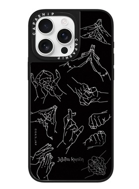 CASE联名咒术回战咒术回战手势适用17promax手机壳iPhone16pro苹果15plusMagSafe磁吸14p镜面C家13潮流12动漫