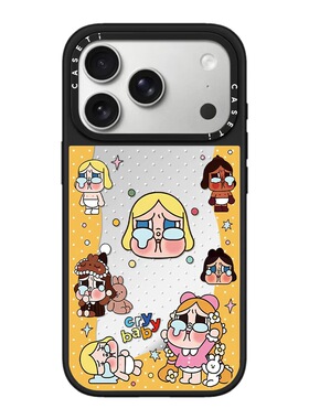 CASE联名环绕哭娃头像适用17promax手机壳iPhone16pro苹果15plusMagSafe磁吸14p镜面C家13可爱12潮流11简约
