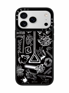 CASE联名创意暗黑工具适用17promax手机壳iPhone16pro苹果15plusMagSafe磁吸14p镜面C家13潮流12简约11INS风