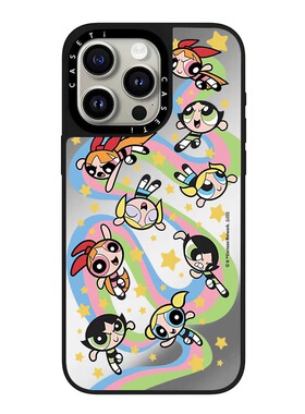 CASE联名星星飞天小女警适用17promax手机壳iPhone16pro苹果15plusMagSafe磁吸14p镜面C家13潮流12高级INS风