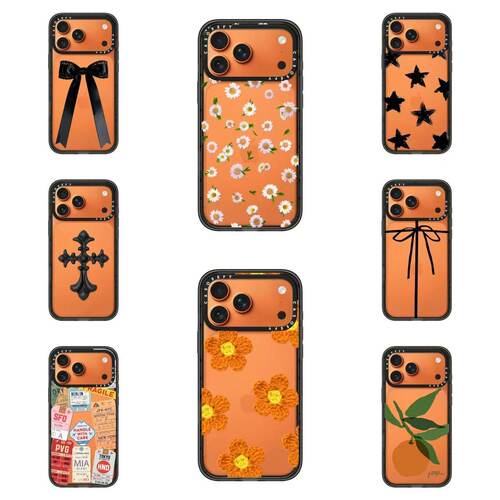 CASE联名星宇橙适用17promax手机壳iPhone16pro苹果15plus透明MagSafe磁吸14p潮流C家13亚克力12韩系11INS风