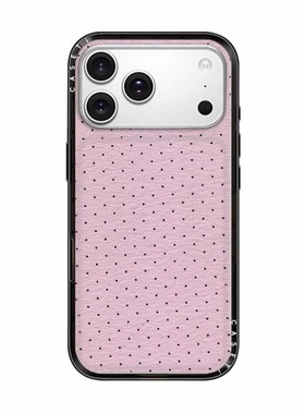 CASE联名粉底满屏波点适用17promax手机壳iPhone16pro苹果15plusMagSafe磁吸14p新壳体C家13潮流简约INS风