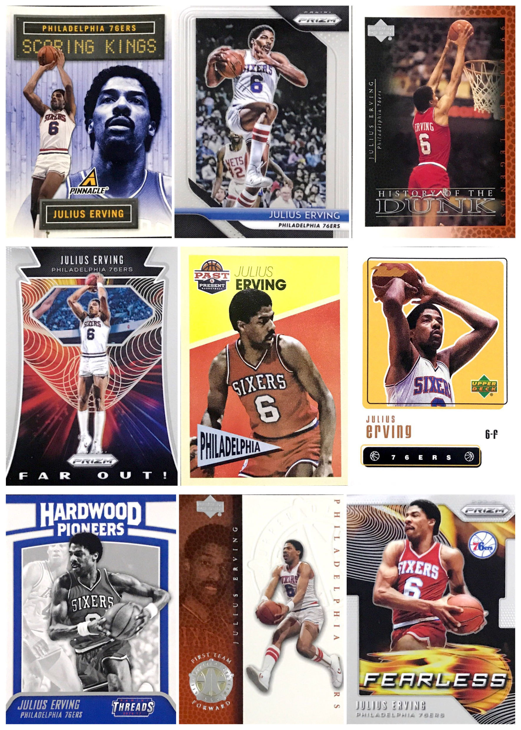 nba朱利叶斯欧文普特折射球星卡