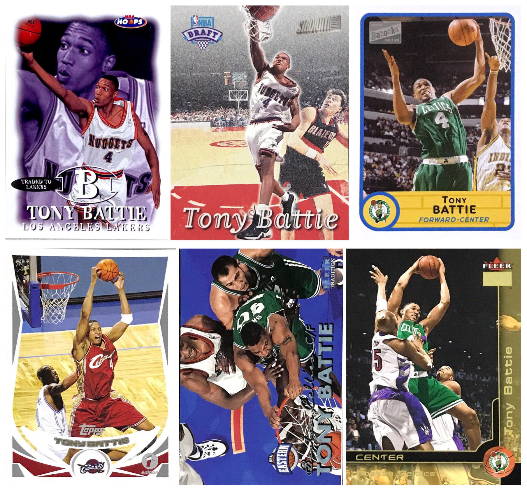 【iR】正版NBA球星卡 Topps UD 托尼 巴蒂 Tony Battie 掘金 新秀