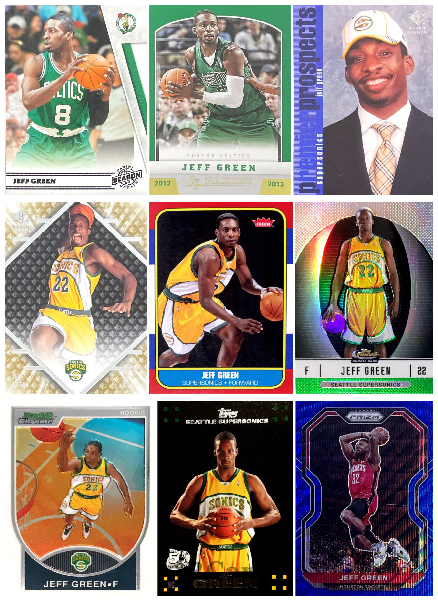 NBA正版杰夫格林经典球星卡