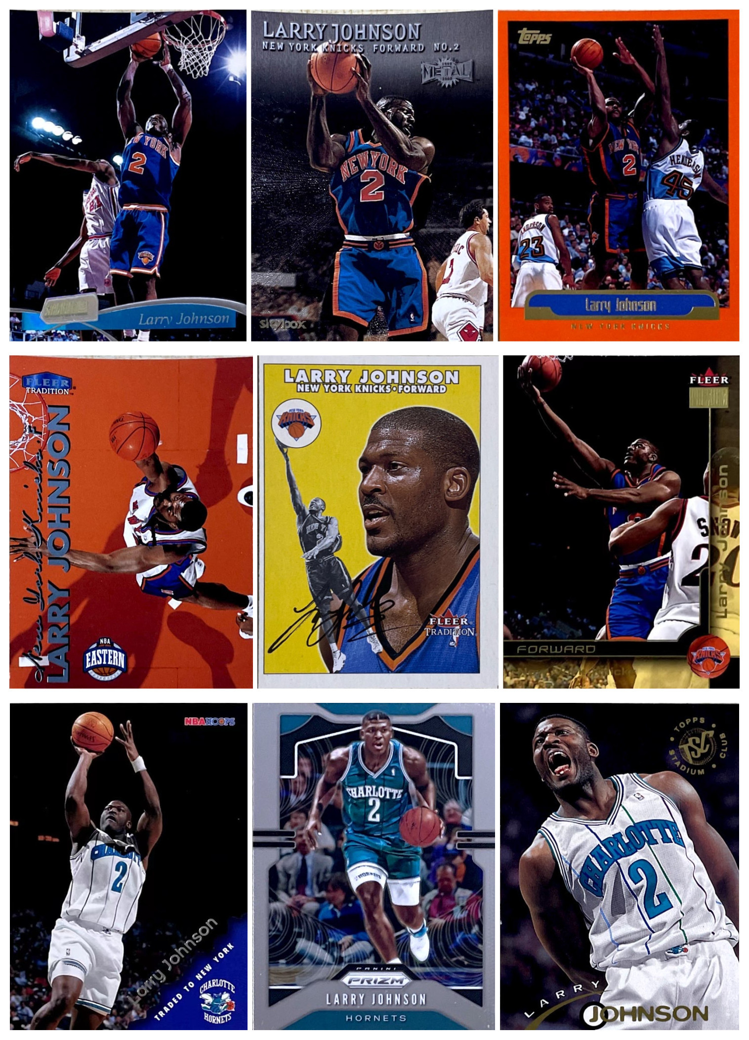 【iR】NBA球星卡 Topps UD 拉里 约翰逊 Larry Johnson 限量普特