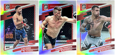 正版UFC银折折射综合格斗球星卡