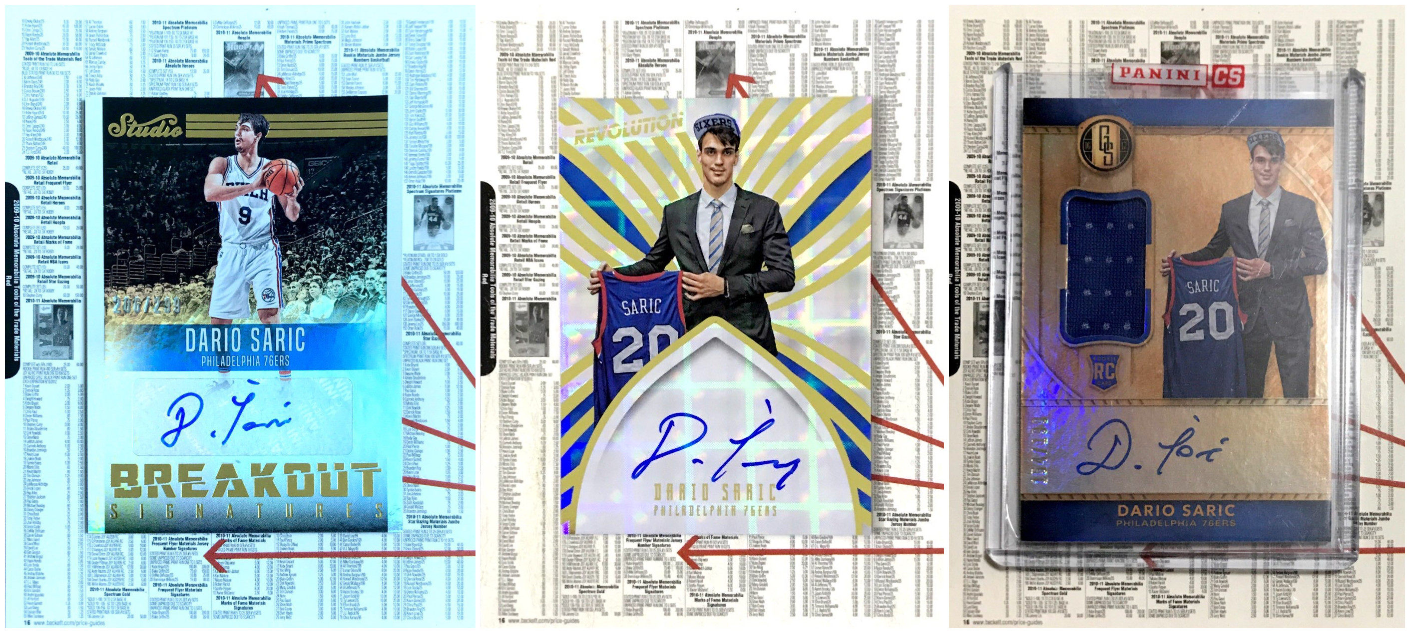 【iR】NBA球星卡 Panini 达里奥 萨里奇 Dario Saric 新秀 签字卡