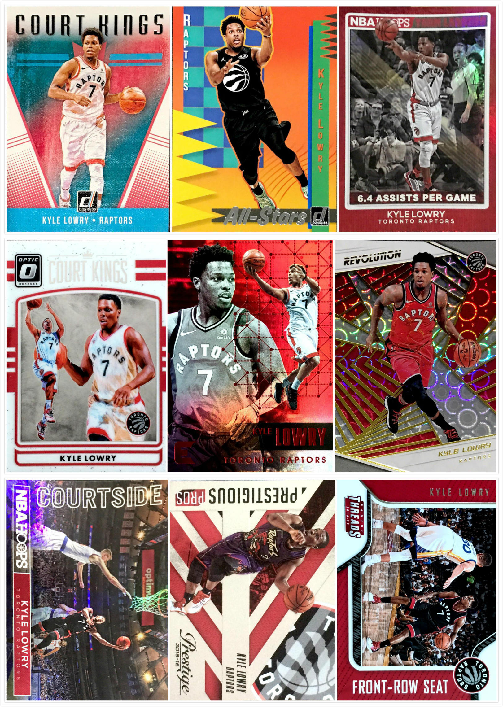 【iR】NBA球星卡 Panini 凯尔 洛瑞 Kyle Lowry 折射 限量 普特卡 运动/瑜伽/健身/球迷用品 篮球球迷用品 原图主图