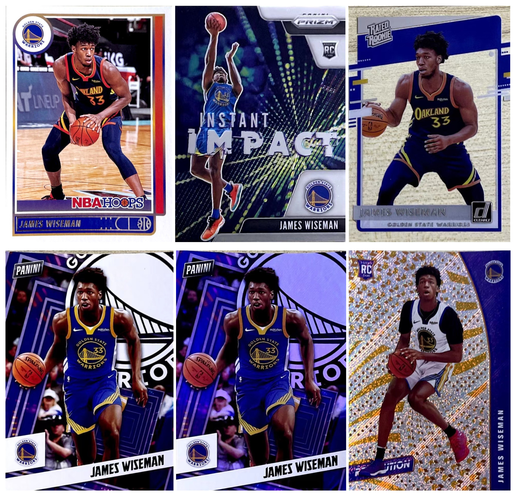 【iR】NBA球星卡 Panini詹姆斯怀斯曼 James Wiseman新秀卡-封面