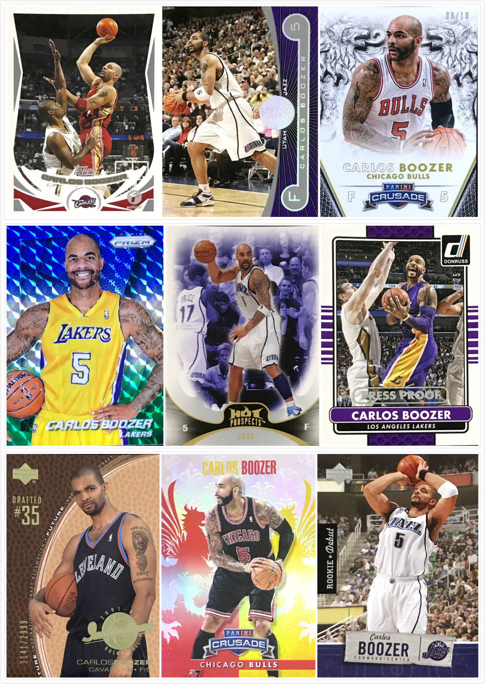 【iR】NBA球星卡 Panini UD 卡洛斯 布泽尔 Carlos Boozer 普特卡