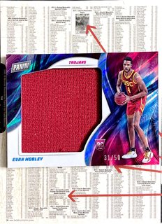 【iR】NBA球星卡 Panini 埃文 莫布利 Evan Mobley 限量 球衣卡