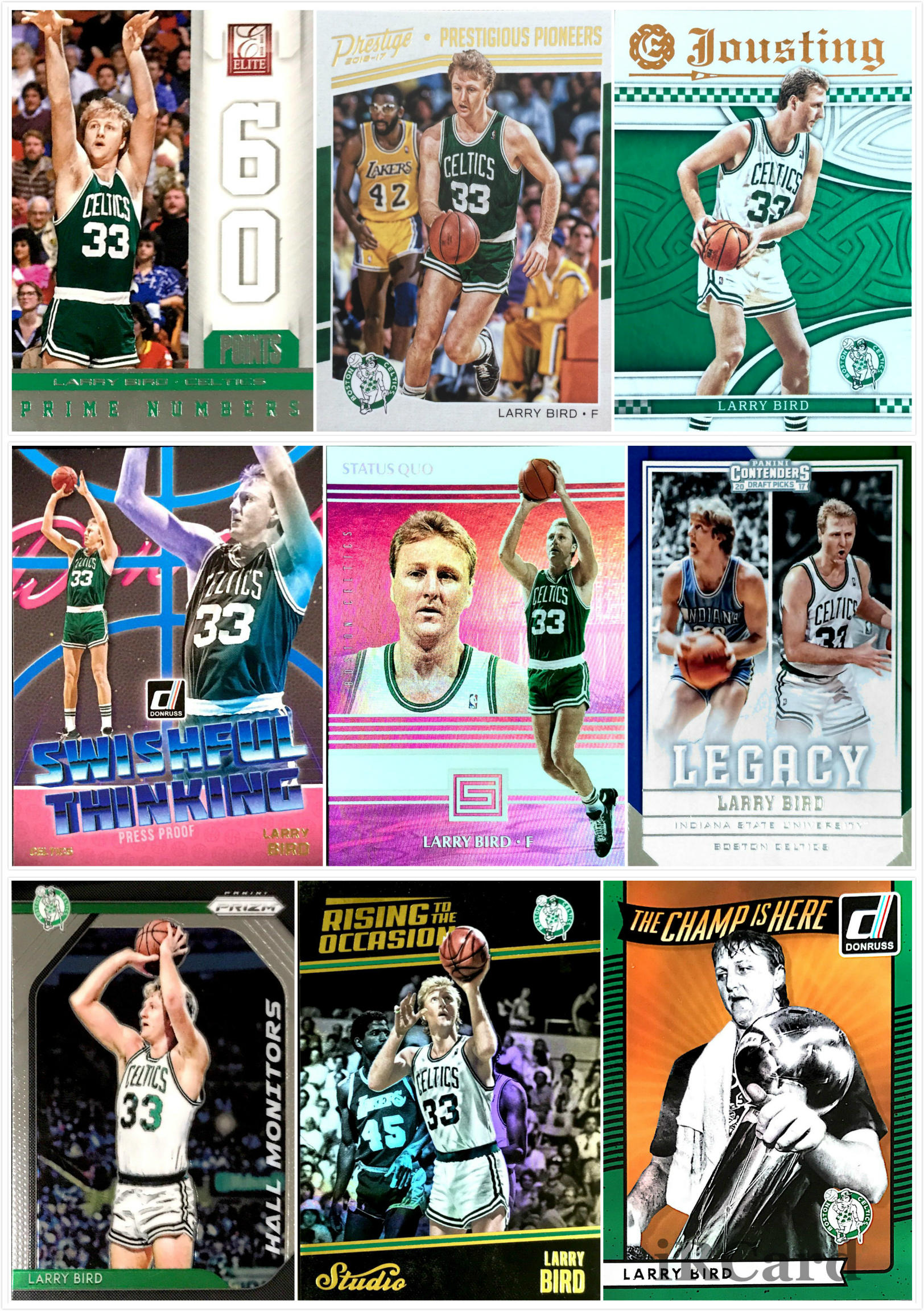 【iR】正版NBA球星卡Panini UD 拉里伯德 Larry Bird大鸟凯尔特人
