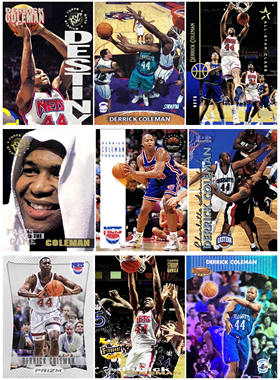【iR】NBA球星卡 Topps UD 德里克 科尔曼 Derrick Coleman 普特