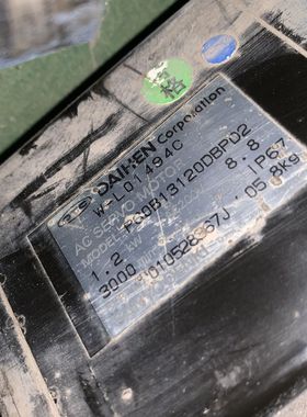 DAIHEN伺服电机 机器人马达 W-L01499C P60B18200HBPD4现货