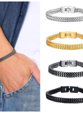 men cuban bracelets gold hiphop rapper fashion streetwear