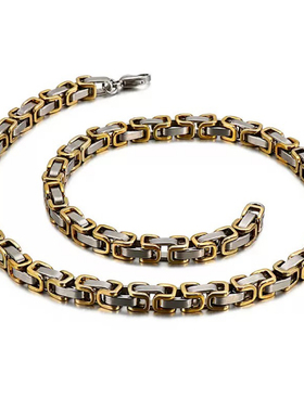 men chains necklace funk rock rap hiphop golden black long