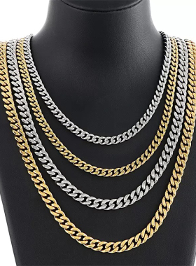 men Cuban chains golden stainless steel hiphop neckalace2026
