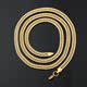 plated vogue chain necklace flat men gold hiphop