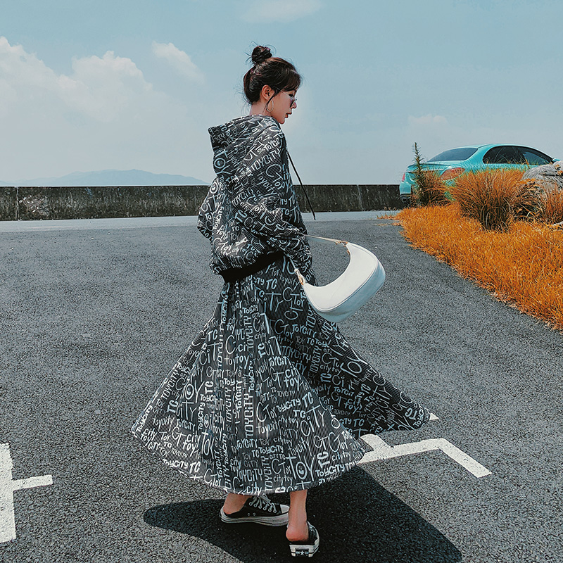 新款！现货！数字印花两件套裙202-C102-P155控218，女装套装/套裙，浙宝206A（原202）