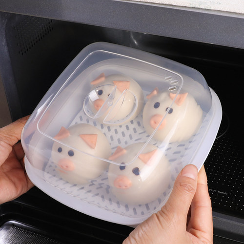 日本进口微波炉专用食品级热馒头