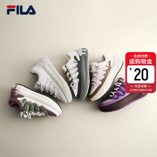 板鞋 女鞋 百搭厚底增高运动鞋 休闲鞋 子 萝卜鞋 面包鞋 FILA斐乐正品