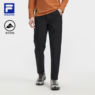 斐乐官方男士 基础跑步健身运动直筒裤 针织长裤 新款 2026春季 FILA