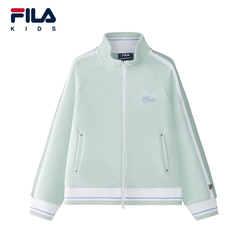 FILA KIDS斐乐童装女大童外套2026春季新款儿童网球运动针织上衣,童装/婴儿装/亲子装,普通外套,淘宝优惠券,粉丝福利购,淘宝优惠卷