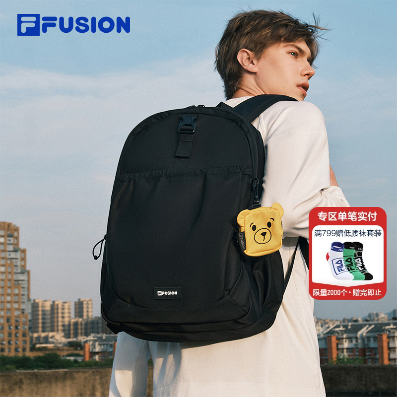 章昊同款FILA FUSION斐乐情侣款漫游包2025秋季新款男