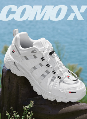 Como X 湖系户外鞋丨FILA FUSION斐乐潮牌女鞋登山鞋男鞋徒步鞋子