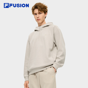 休闲宽松针织上衣 新款 FILA FUSION斐乐潮牌男子连帽卫衣2026春季