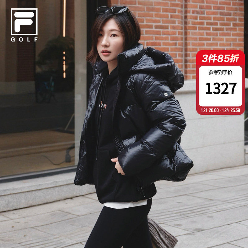 鹅绒FILA飞羽斐乐女士轻量羽绒服2025冬新款宽松保暖运动外套短款,运动服/休闲服装,运动羽绒服,淘宝优惠券,粉丝福利购,淘宝优惠卷