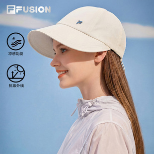 新款 UPF50 FUSION斐乐帽子女帽2026夏季 FILA 遮阳帽 凉感防晒帽