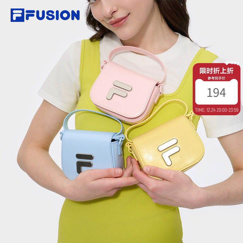 FILA FUSION斐乐斜挎包女包相机包2025夏季新款单肩包