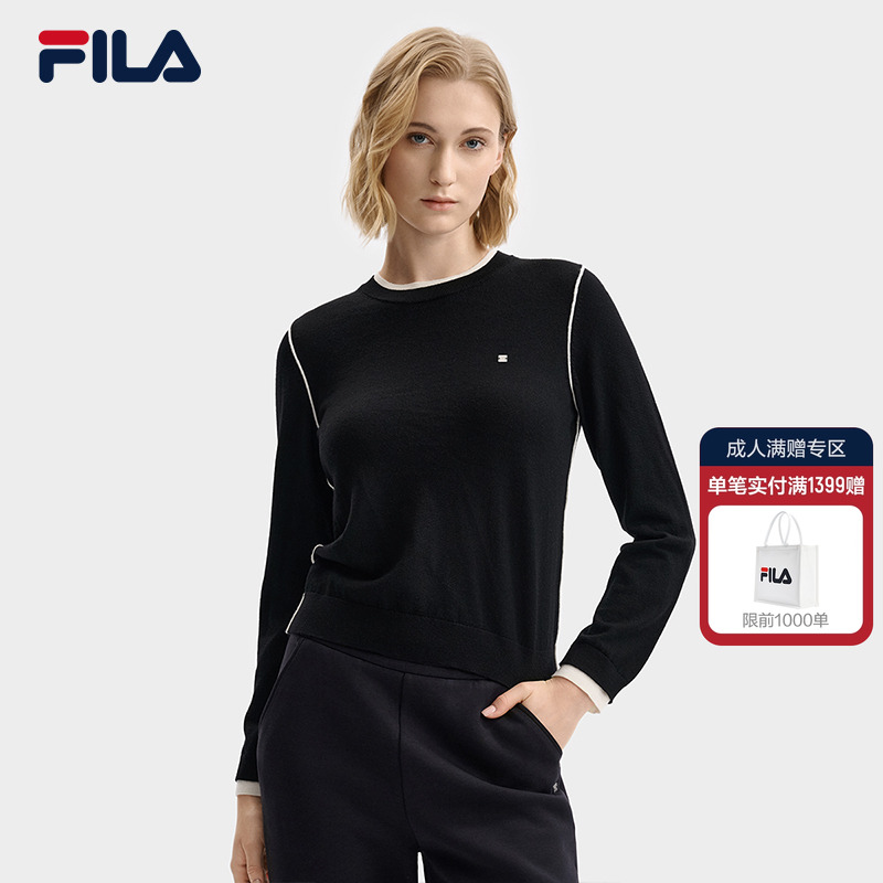 FILA斐乐官方编织衫上衣女基础