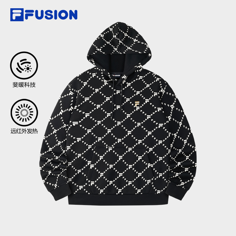 FILAFUSION斐乐情侣连帽卫衣
