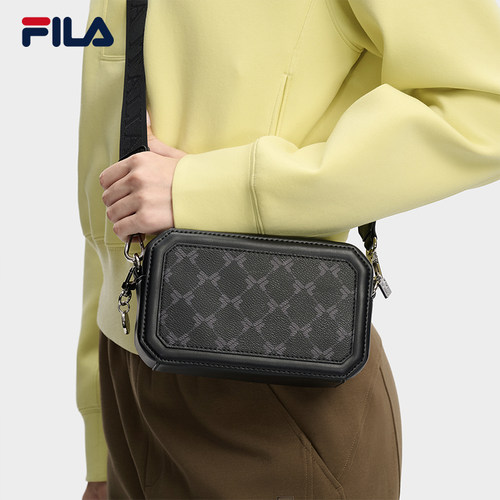 小方包|FILA斐乐老花斜挎方块包