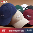 斐乐官方棒球帽情侣男女帽子运动休闲帽遮阳帽子男帽女帽 FILA