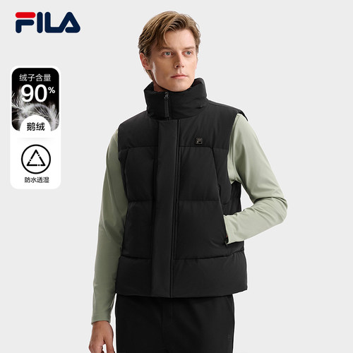 FILA斐乐官方保暖羽绒马甲立领