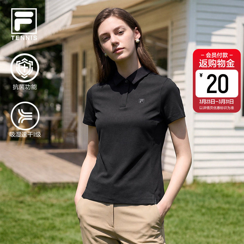 速干 抗菌|FILA斐乐官方女子短袖POLO衫2026夏季新款网